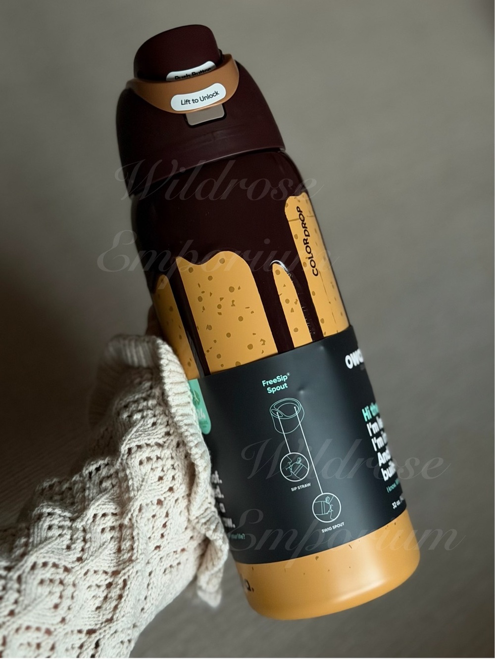 ⭐️ Owala Gimme S’more Color Drop 32oz FreeSip & Marshmallow Boot ⭐️
